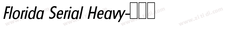 Florida Serial Heavy字体转换